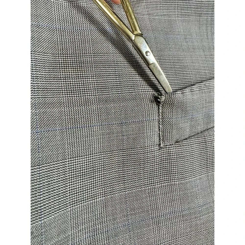 Brooks Brothers 346 Blazer Mens 46L Brown Wool Glen Plaid Sport Coat B8